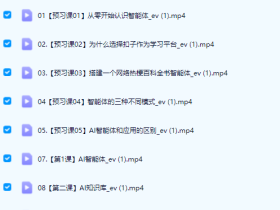 AI智能体的实战教程